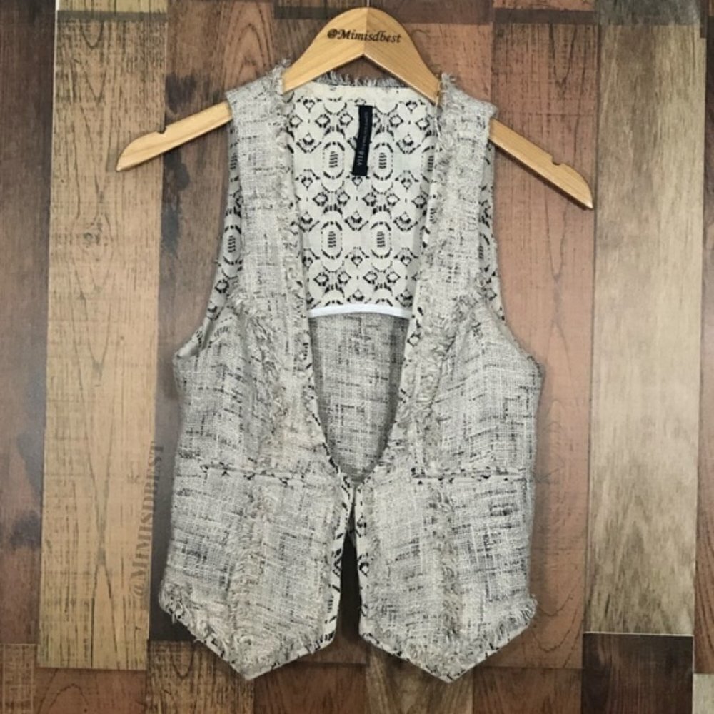 W118 by Walter Baker tweed vest xs